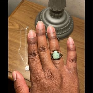 Turquoise costume jewelry ring